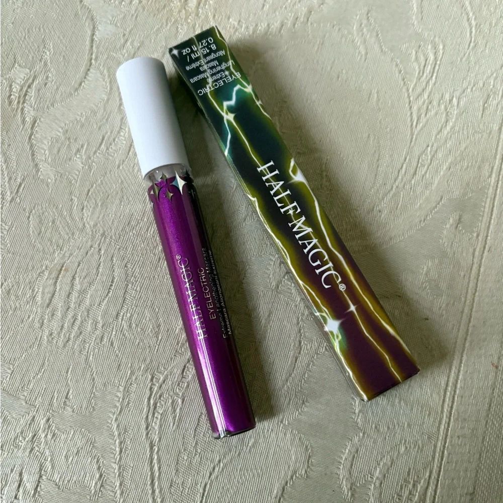 Half Magic Eyelectric Lengthening Tubing Mascara in Violet Acts Purple BNIB